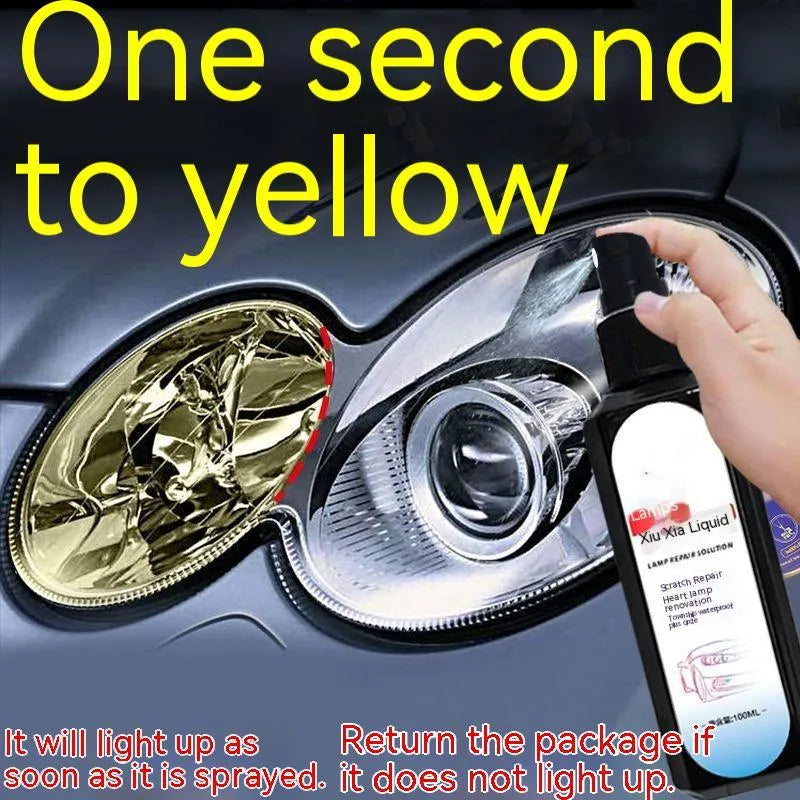 100ml bottle of car headlight restoration liquid for plastic lens oxidation removal
