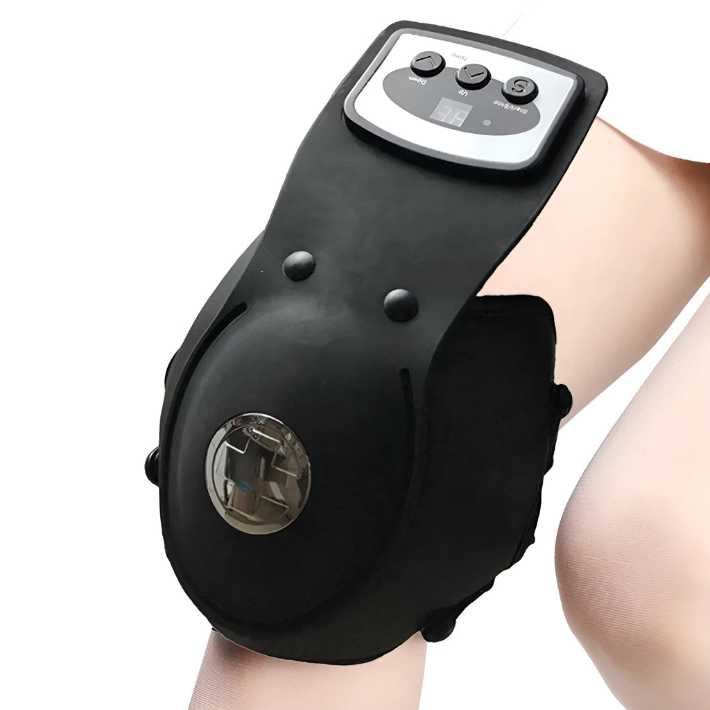 Infrared knee and shoulder massager with adjustable temperature control and application pads