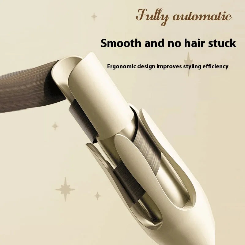 Automatic hair curler with 32mm curling barrel in white or chigo colour options