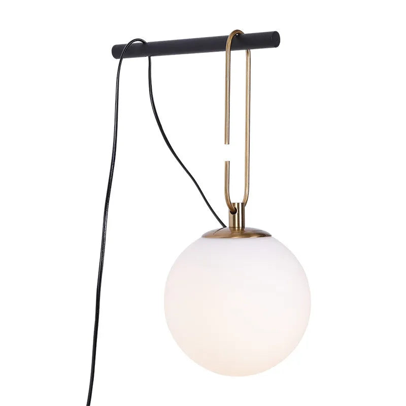 Nordic style glass wall lamp with three light colour options: white, neutral, and warm
