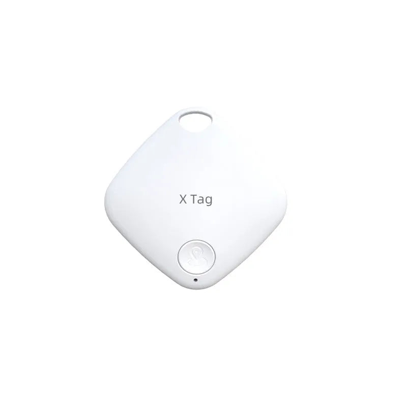 Bluetooth anti-lost tracker with key ring attachment in black, blue, green, pink, or white colours