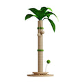 Vertical cat climbing frame with hemp rope column and Canna style base
