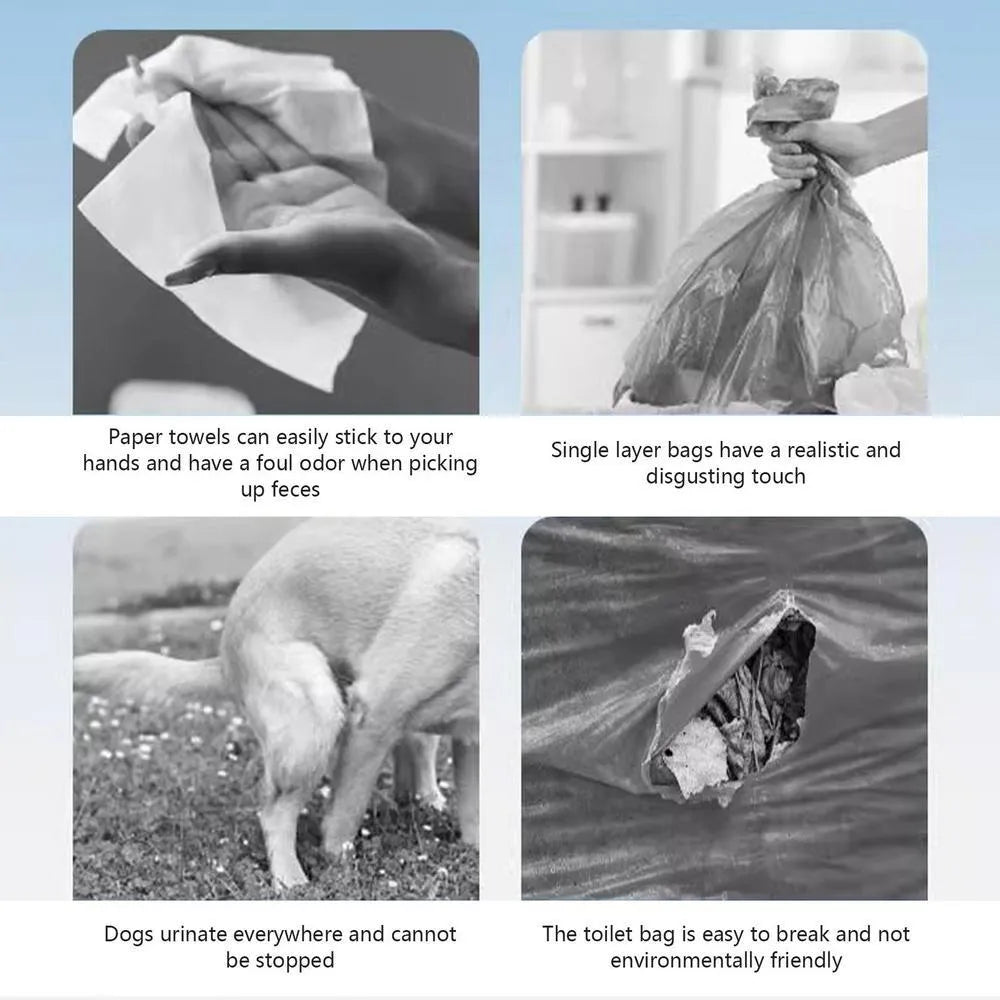 White blue dog pooper scooper with cloud-shaped jaws for outdoor waste cleanup