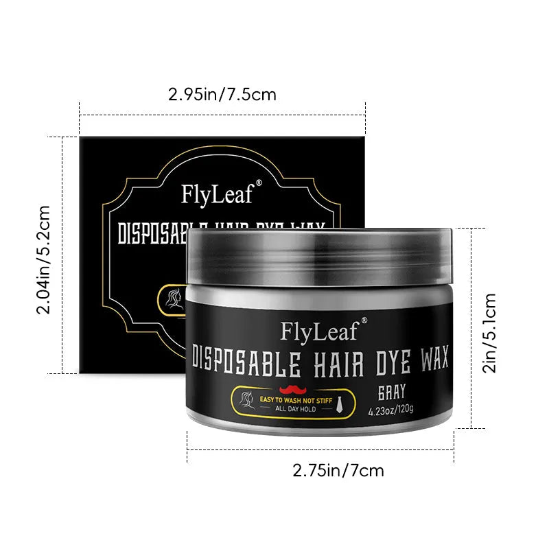 Grey disposable hair dye wax 120g unit for temporary hair colour and wholesale shipping