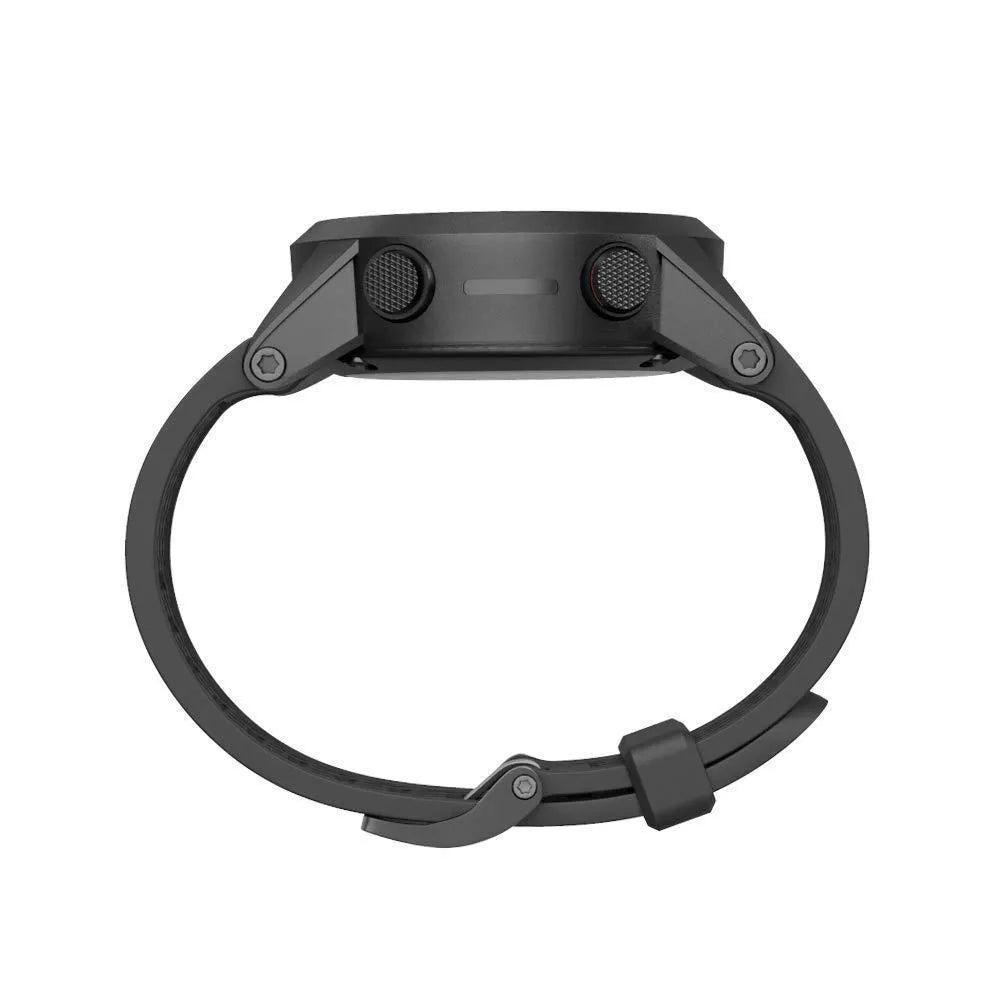 Jiaming 26mm silicone sports watch strap with stainless steel buckle in multiple colour options.