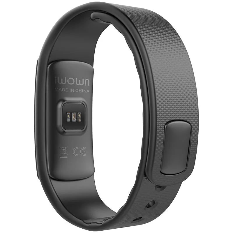 I6 smart sports bracelet with black TPU wristband and 0.96 inch screen