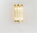 Crystal petal wall lamp with titanium finish in gold or black, E14 fitting for 220V systems