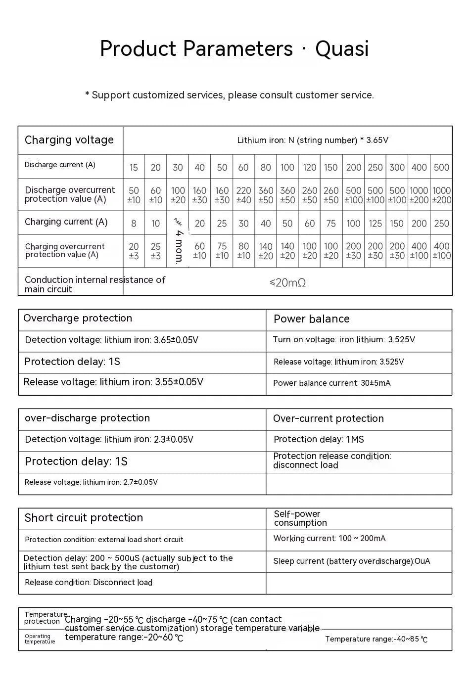 Dali lithium iron phosphate battery protection board BMS for 12V 4S LiFePO4 battery packs