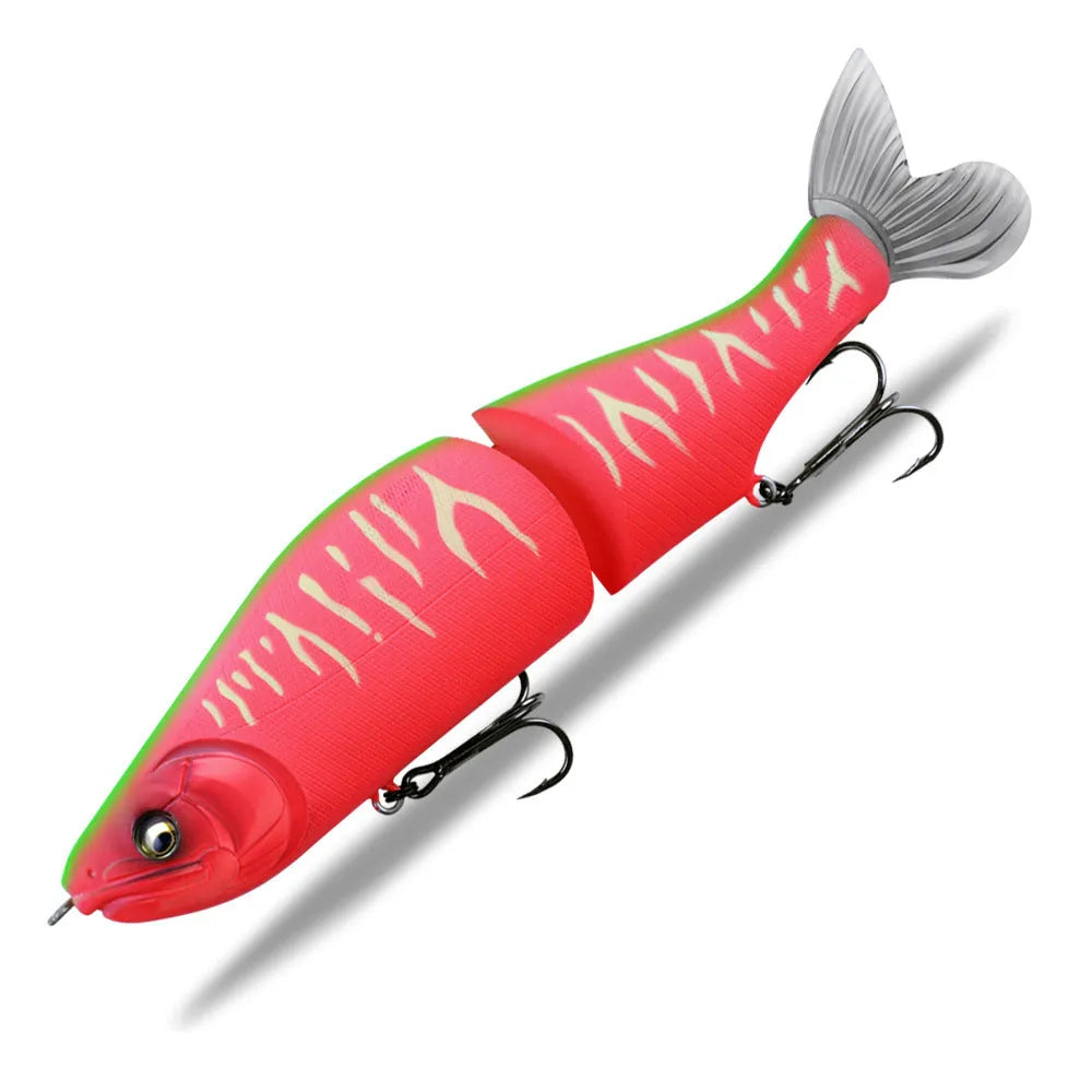 185mm hard plastic fashion tossing bass fishing swimming bait lure on a blue background.