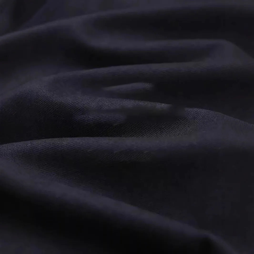 Men's long sleeve formal shirt with a cotton lapel, shown in light sand rice colour.