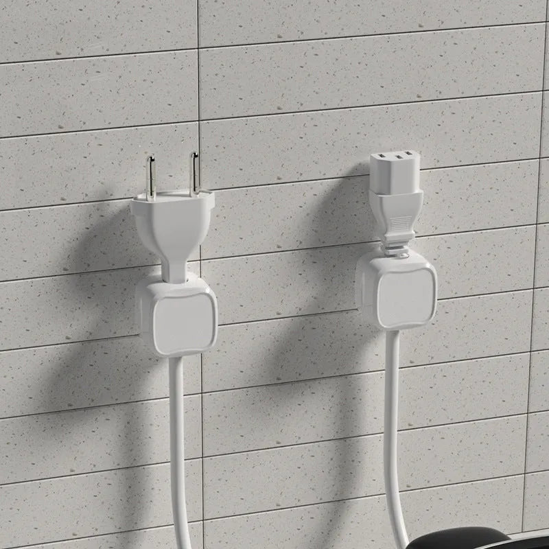 Magnetic cable clip under desk cable management, ABS single hook, white or black, 2kg load