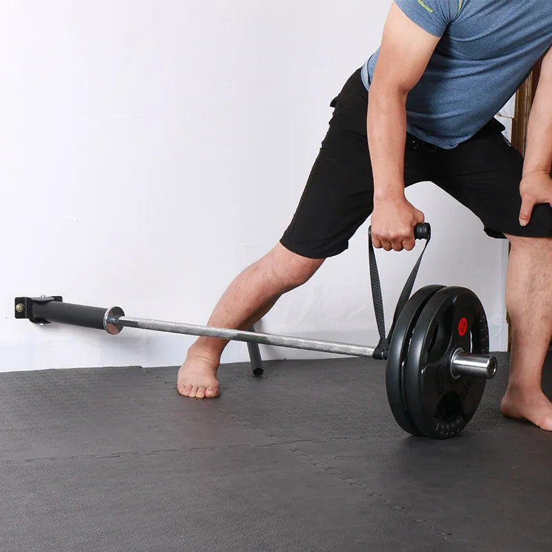 Steel wall-mounted barbell rack holding multiple bars, showing 25-tube capacity