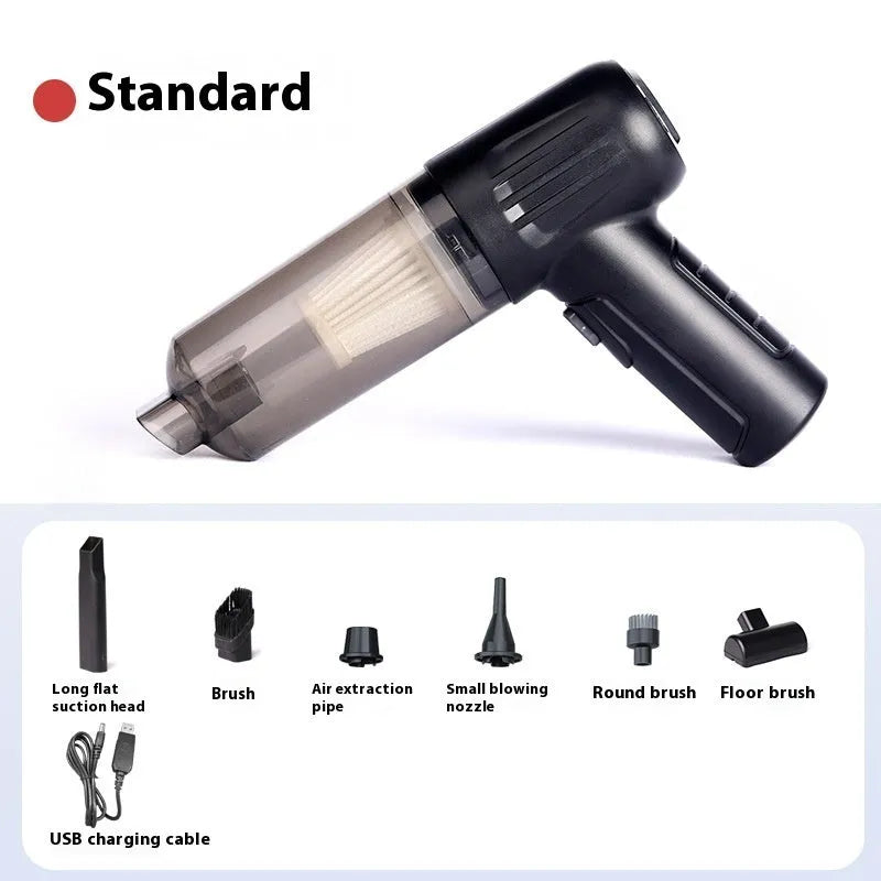 Handheld cordless pet hair vacuum cleaner with floor brush and nozzle attachments in Universal colour.