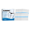 Box of 10 body shaping stickers showing one 12cm x 12cm patch with adhesive backing