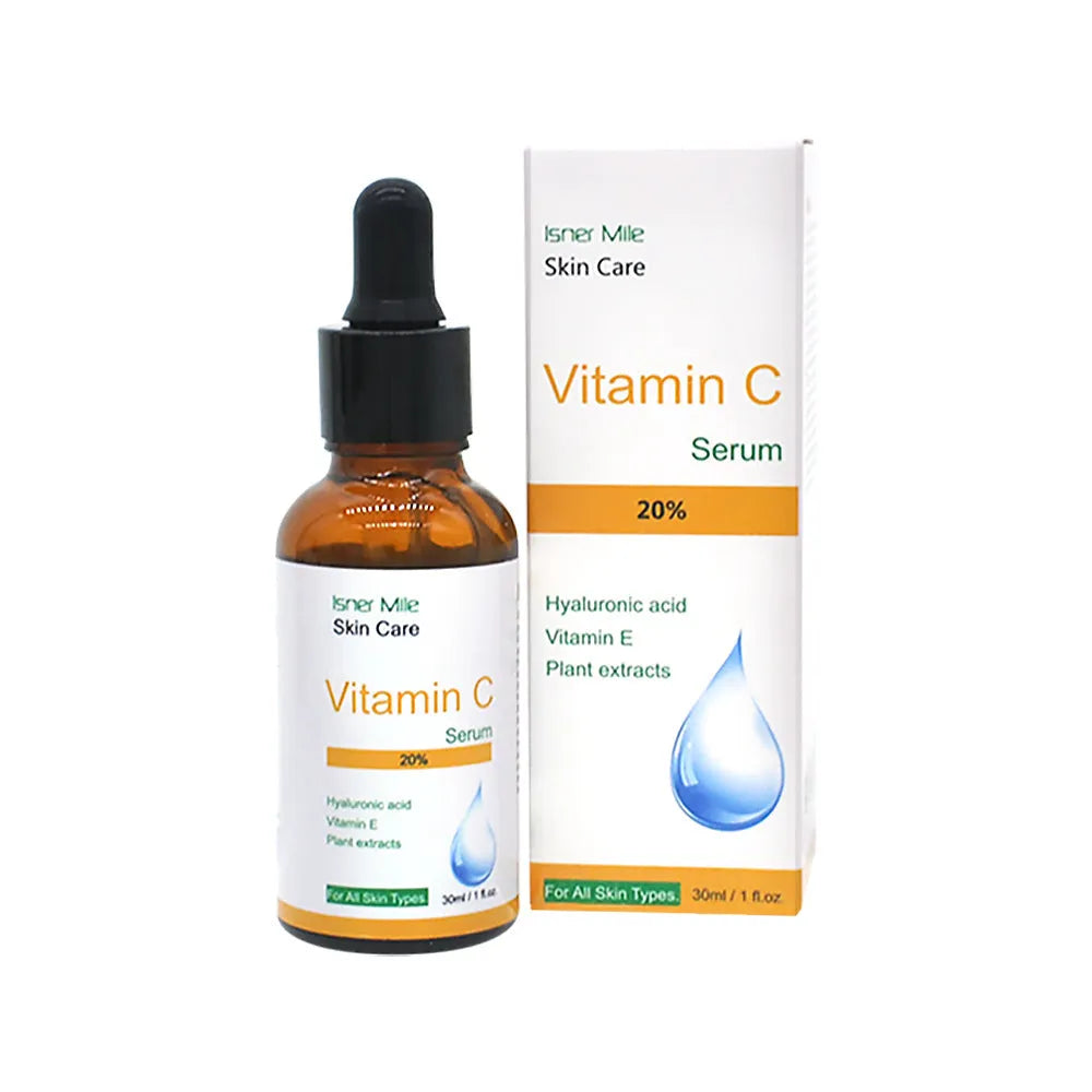 30ml bottle of Vitamin C undiluted serum essence for brightening and hydrating facial skincare.
