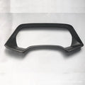 BMW X5 dashboard decorative frame in Peach Wood and Carbon Fiber finishes with double-sided adhesive tape