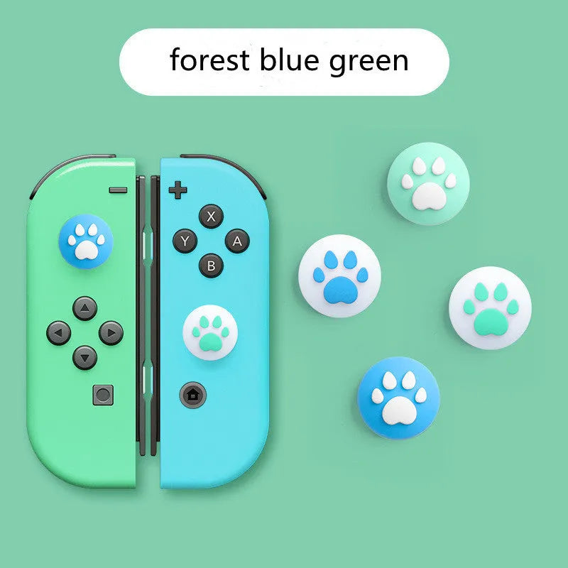 Silicone Nintendo Switch Lite joycon sleeve with cat claw design rocker caps