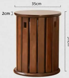Stackable round iron dining stool in modern design with custom graphics option