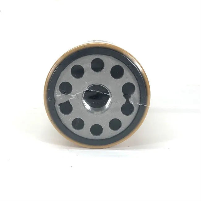 Yellow Caterpillar fuel water separator filter element measuring 262mm tall for 324D 329D machinery models