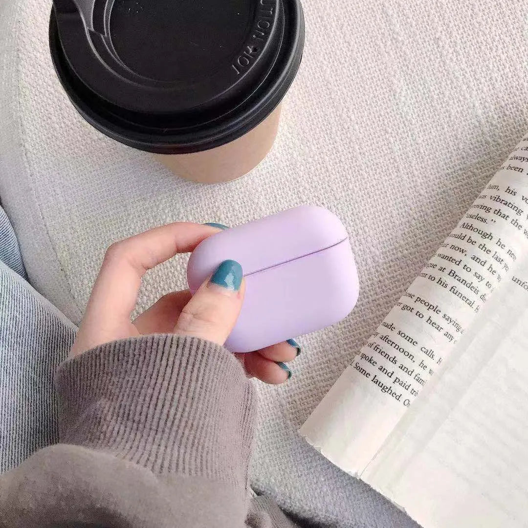 AirPods Pro plastic protective case in multiple colour options including black, pink, green and blue