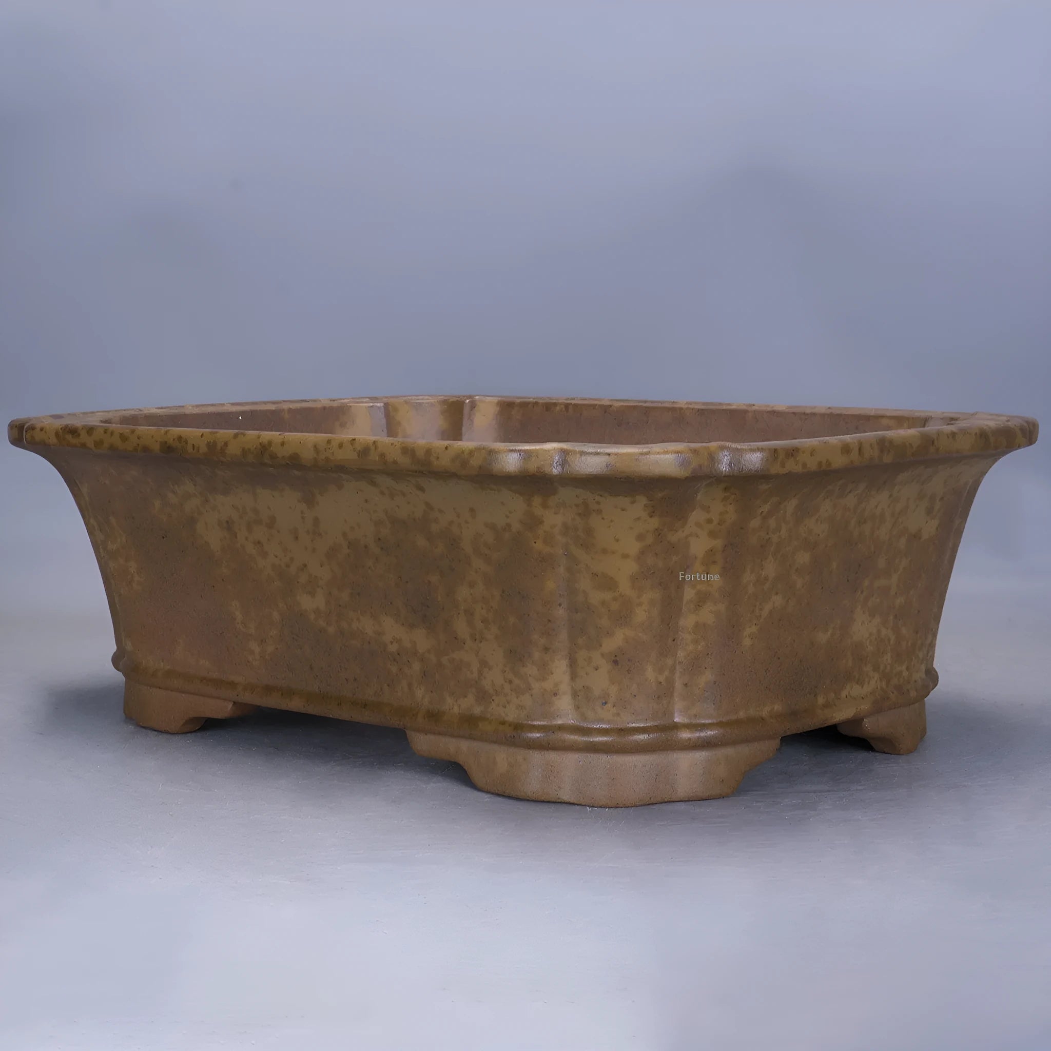 Large and small rectangular purple sand floor planters with modern design for home gardening.