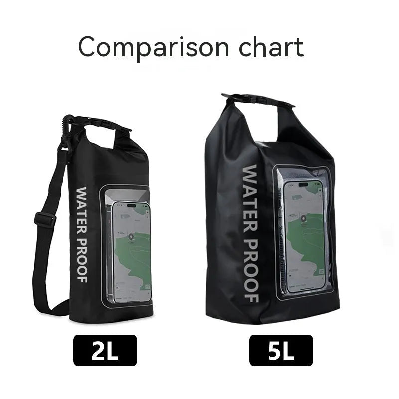 Waterproof crossbody phone bag for swimming and outdoor use in various colours