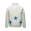 Men's black cooling jacket with ventilation holes for outdoor work summer wear