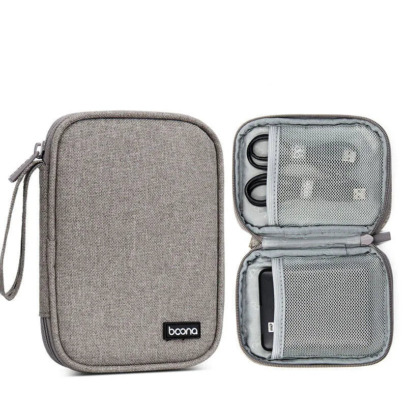 Oxford cloth 2.5-inch mobile hard disk protective cover in grey and black colour options