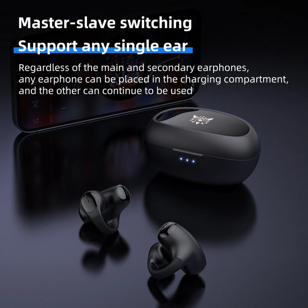 T306 Bluetooth wireless sports headset with ear hook design in black or white colour