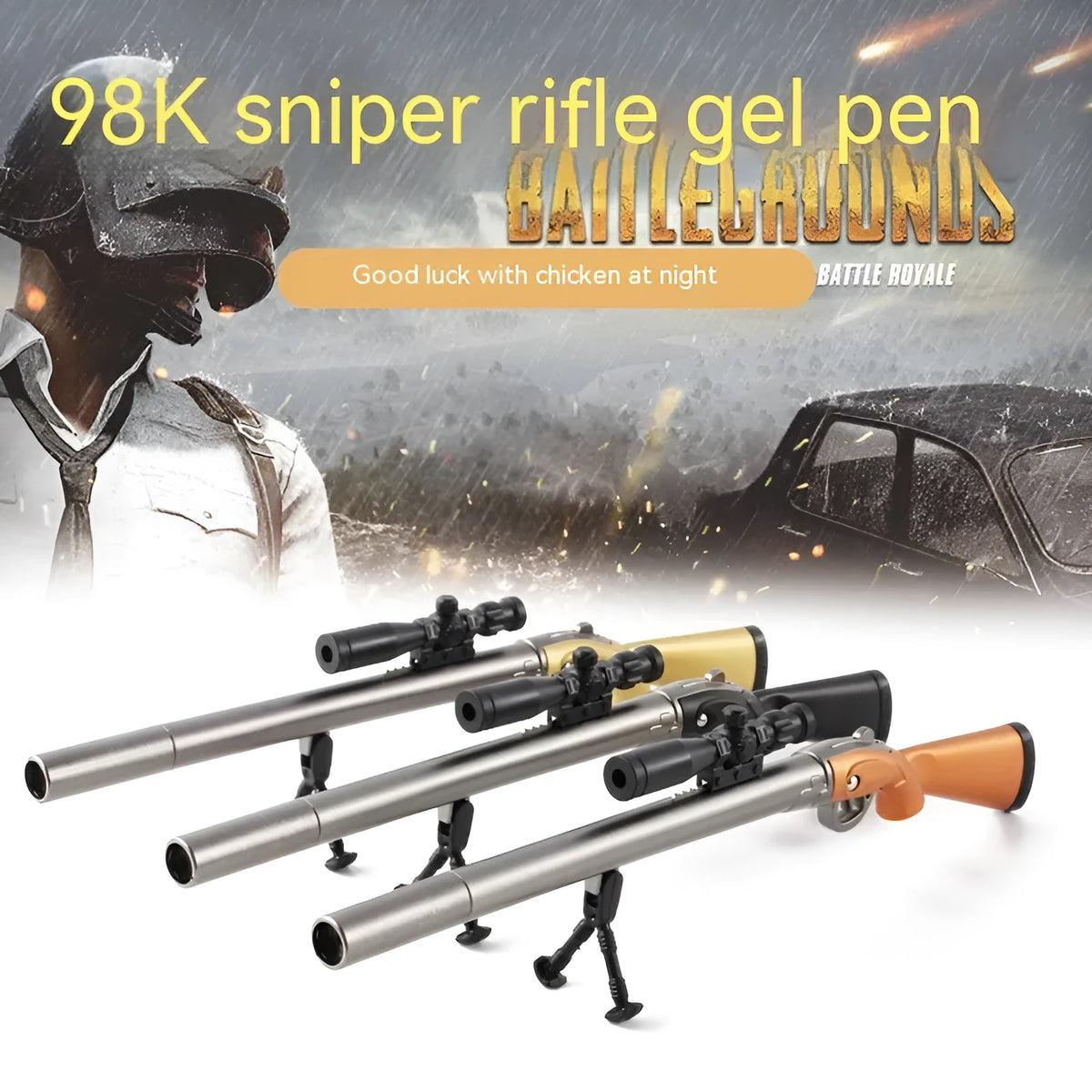 98K sniper rifle creative modelling gel pen with Marvel theme and 0.5mm point