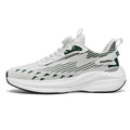 Men's rotating buckle Fly-kit mesh running shoes in low-top design with TPU popcorn soles