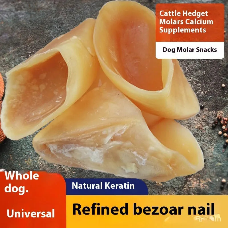 Natural cow hoof shell dog grinding rod chew treat for small and large breed dogs.