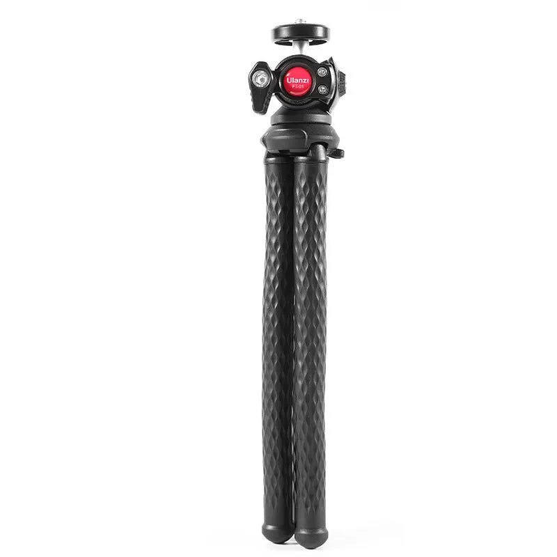 Black octopus-style mobile phone clip gimbal tripod set with aluminium alloy construction