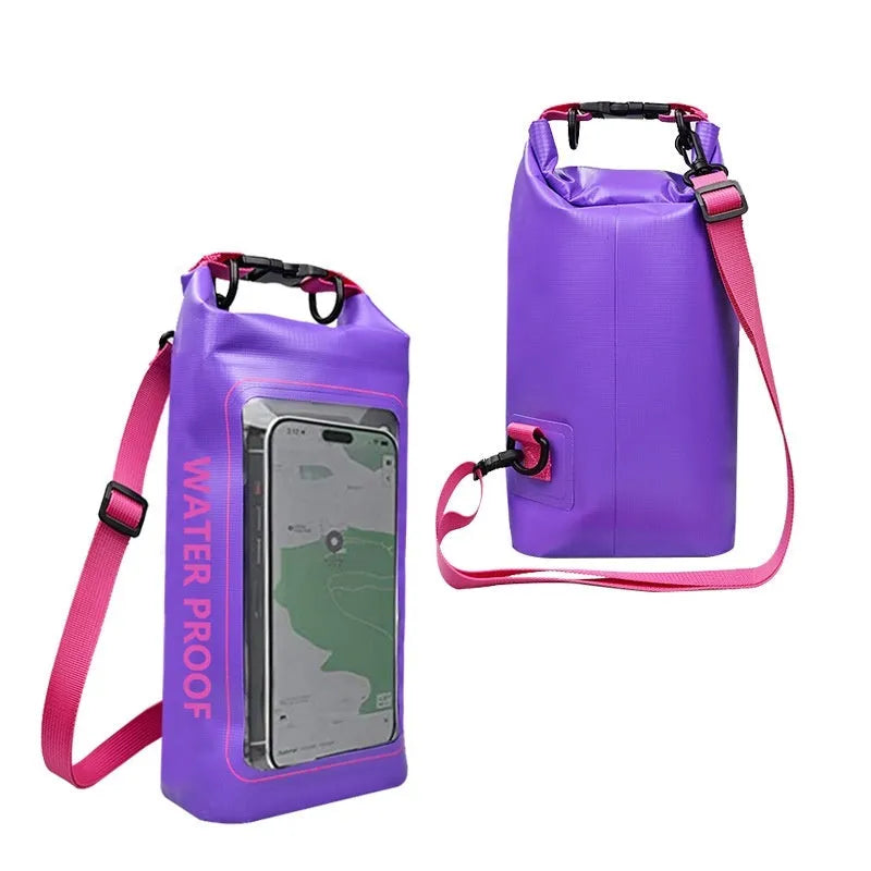 Waterproof crossbody phone bag for swimming and outdoor use in various colours