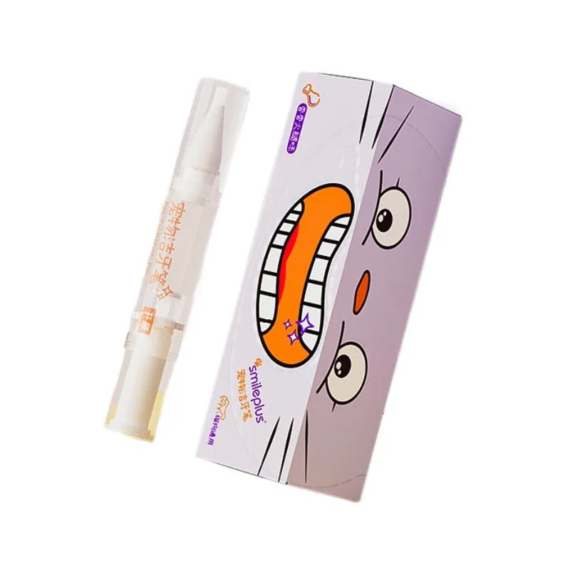 5ml pet teeth whitening pen with brush applicator for dog and cat dental cleaning at home