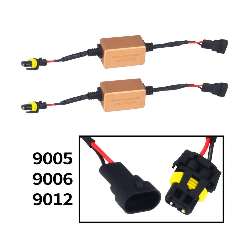 Black LED car headlight Canbus decoder adapter for H1 H4 H7 H11 H13 bulb compatibility