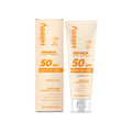 Clear zinc oxide sunscreen 80g tube with titanium dioxide and aloe leaf extract for daily UV protection