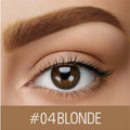 Waterproof eyebrow cream in dark grey and golden yellow shades for brow definition