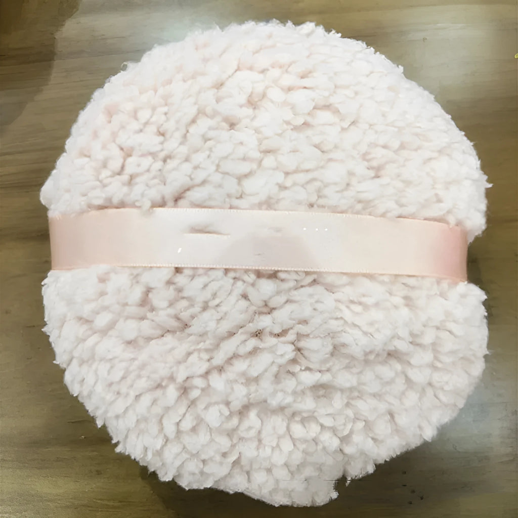 Large 150x75mm plush powder puff for face powder application