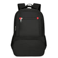 Light grey Oxford cloth picnic backpack with curved shoulder straps showing insulated compartments