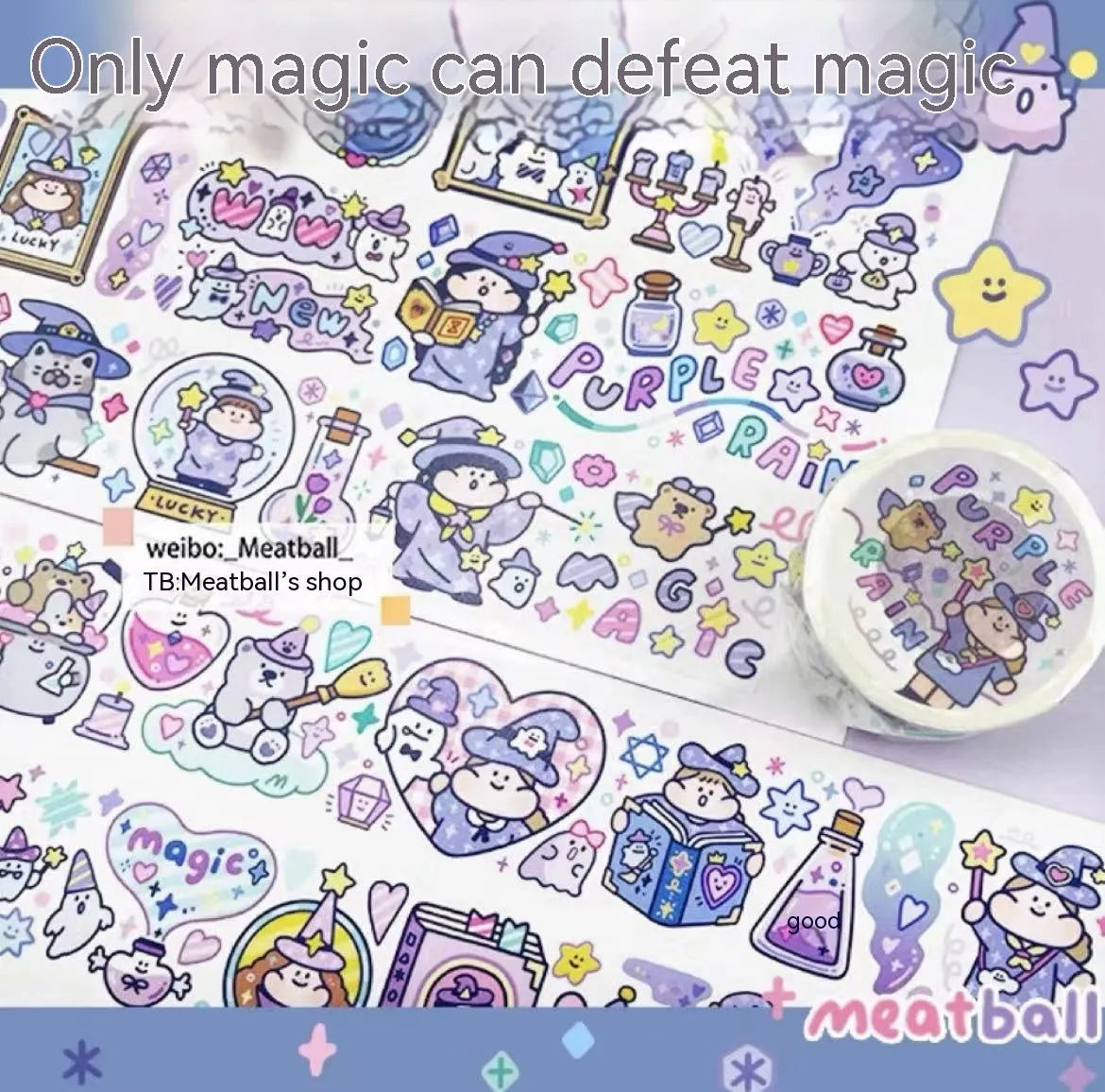 Cartoon character stickers on Japanese paper for haemorrhoid tape packaging decoration