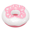 TPR molar teeth cleaning donut dog toy in pink, chocolate or yellow with textured surface