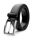 Men's genuine leather belt with Wild 95 grain pattern and alloy buckle in brown colour