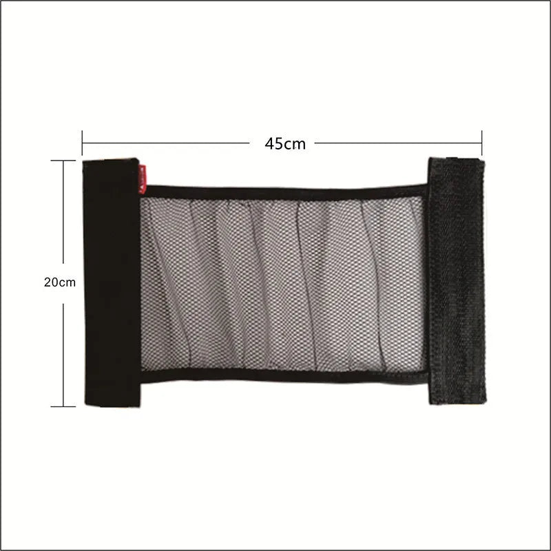 Elastic polyester storage net for car boot organisation in two size options.