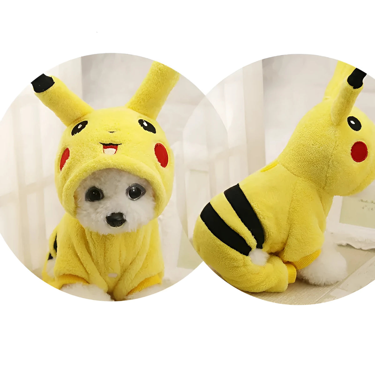 Fleece hoodie coat for cats and dogs in multiple sizes for autumn winter warmth