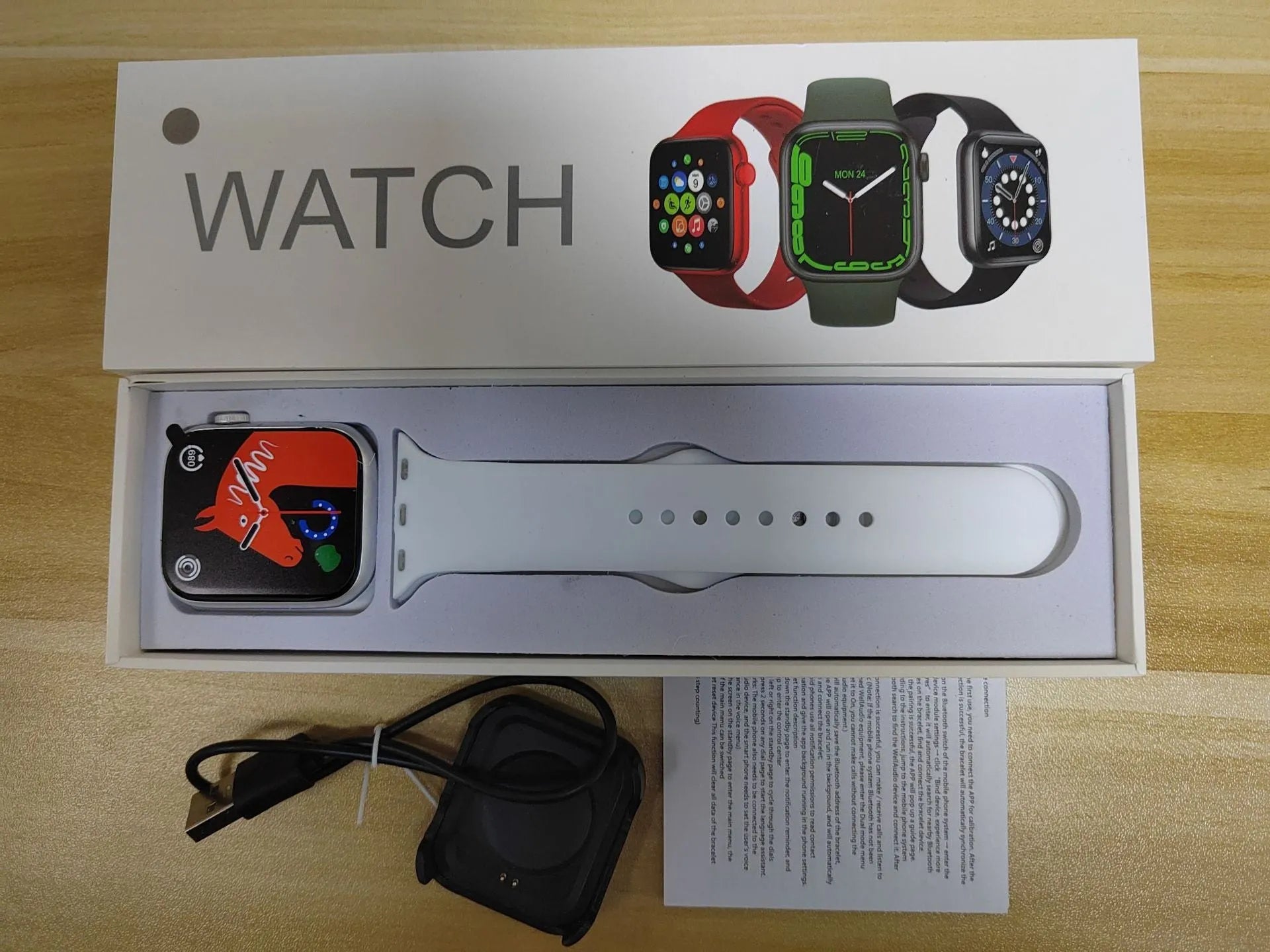 GT20 smart watch with alloy case and silicone band showing heart rate monitoring display