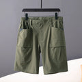 Men's summer cargo shorts with multi pockets in navy blue, khaki, or Army Green, sizes M to 5XL