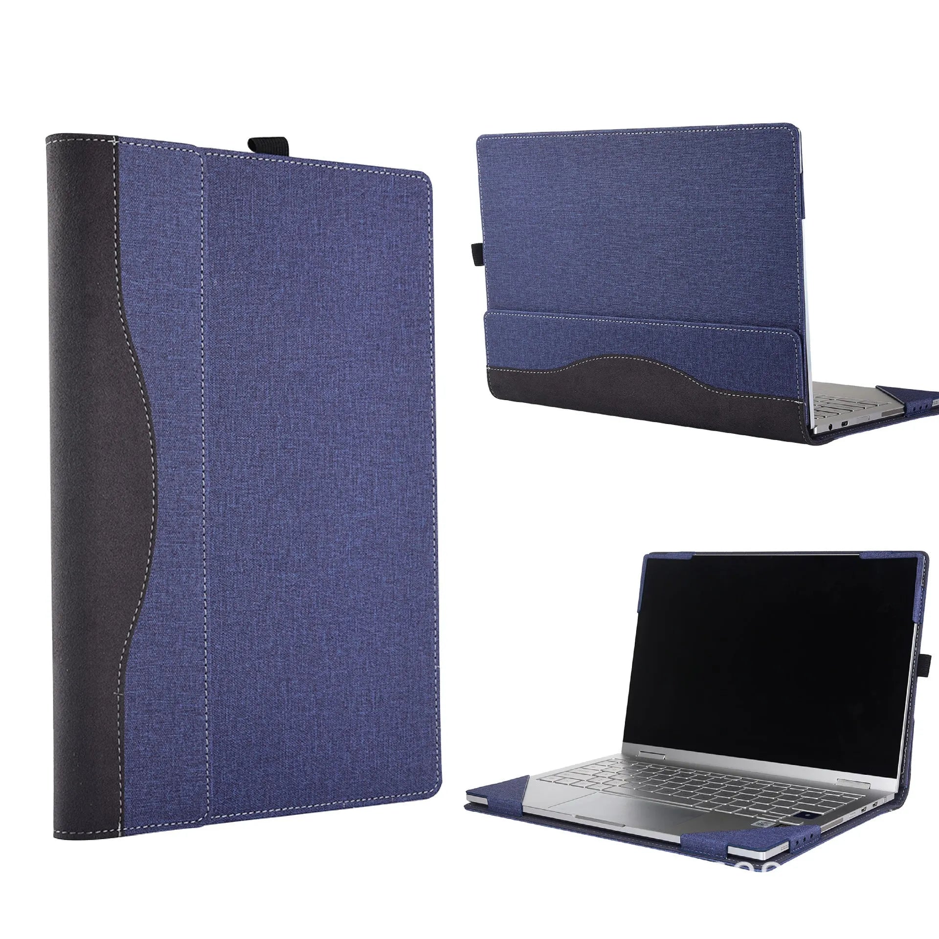 Black imitation leather protective sleeve for Microsoft Laptop6 laptop with Chinese style design.