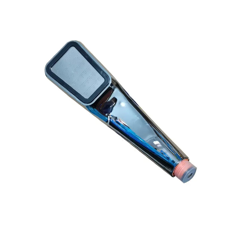 Orange hand-held pressurised shower set with rain function for bathroom installation