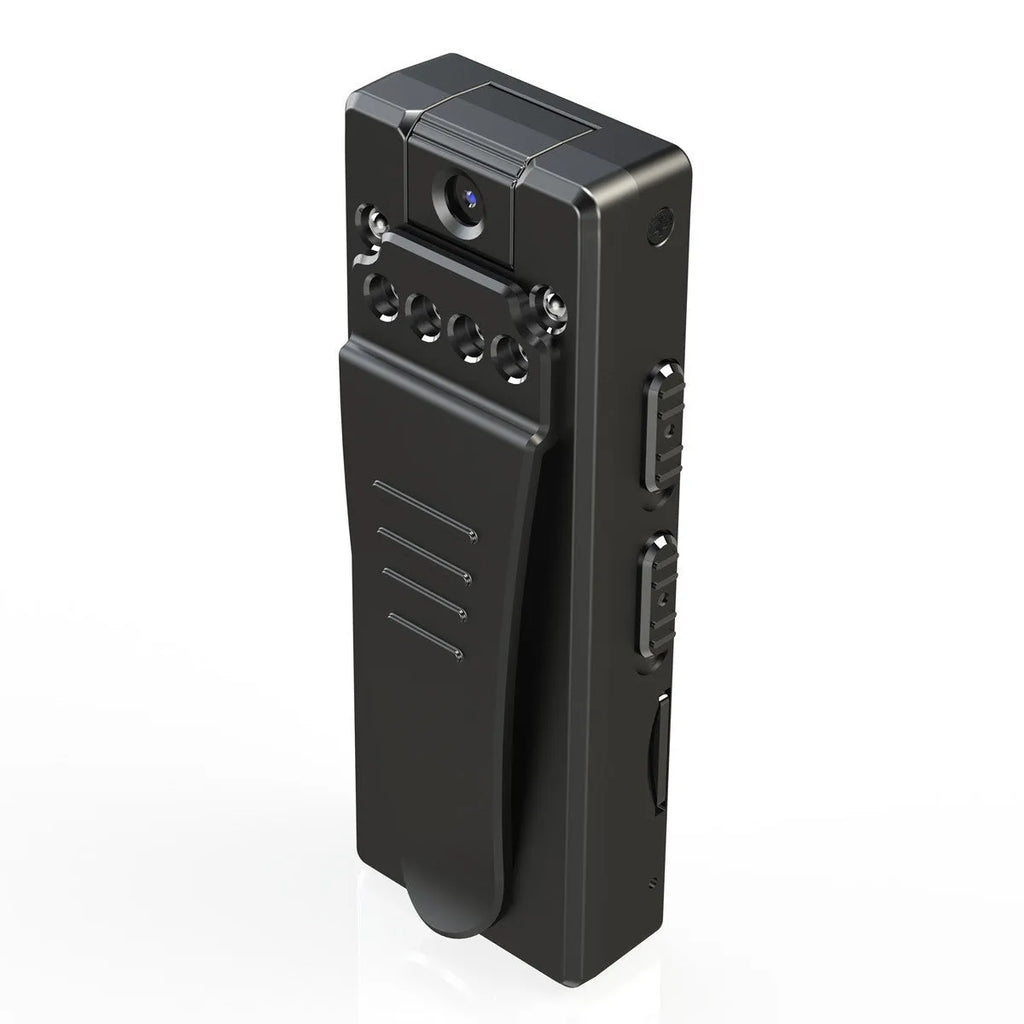 Black 1080p HD DV home camera with rotation feature for vehicle and security recording